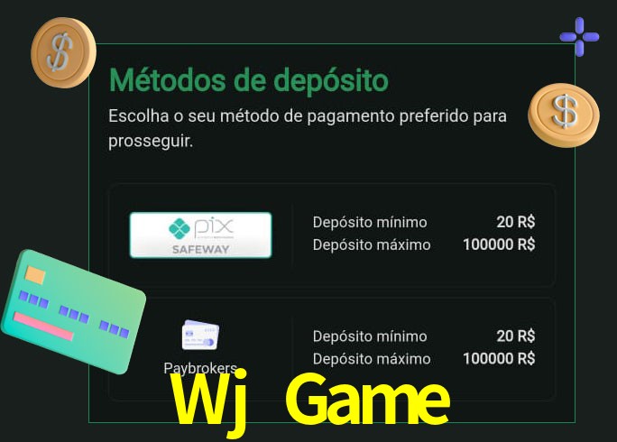 O cassino Wj Game oferece uma grande variedade de métodos de pagamento